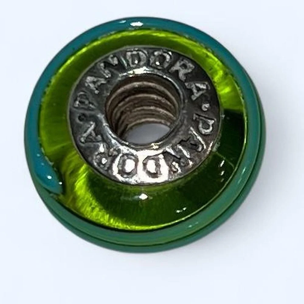 Pandora Murano Glass Green and Blue Charm - Picture 3 of 9